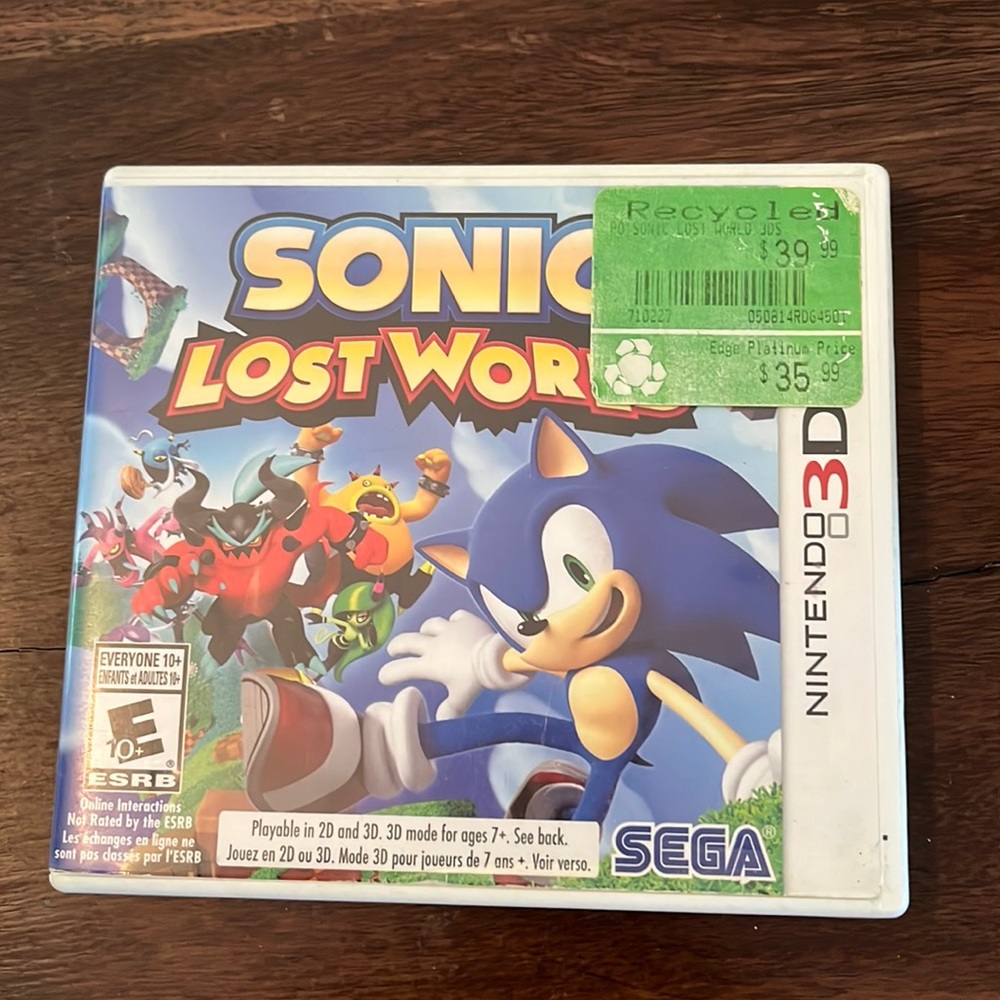 Nintendo 3DS Sonic Lost World